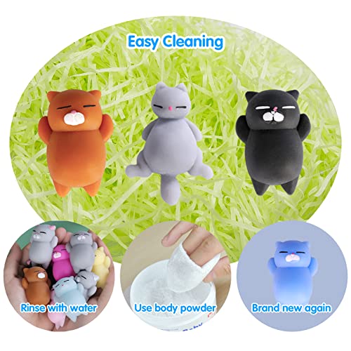 16Pcs Mochi Squishy Toys Set, Mini Kawaii Animals Squishies Pack Fidget Toys For Kids - Cat Party Favors, Fidget Toys Packs, Birthday Gifts For Boys & Girls #TOP2