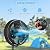 COSTWAY Outdoor Misting Fan, 16-Inch Oscillating Pedestal Fan with Adjustable Height, 3 Mist Levels, 3 Speeds, 90° Oscillation, 35° Tilt Angle, GFCI Plug, Standing Fan for Outside Patio Backyard