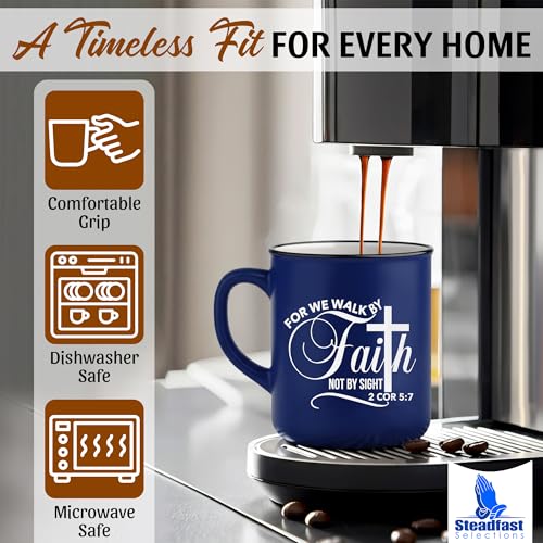 Set de 4 tazas cristianas de cerámica con versículos bíblicos miniatura 2