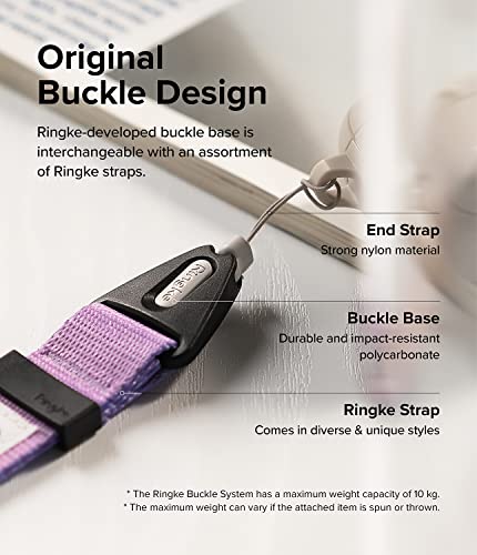 Image of Ringke Hand Strap [Anti Theft & Drop] Multipurpose Adjustable Wrist Lanyard with Easy Release Buckle for iPhone /Galaxy /Pixel Phone Cases, Cameras, etc