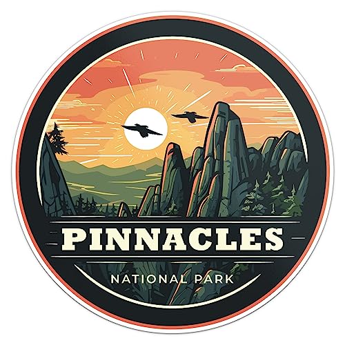 Pinnacles National Park Sticker - Waterproof Vinyl Decal for Car Bumper