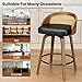 REONEY Rattan Bar Stools Set of 6, 26