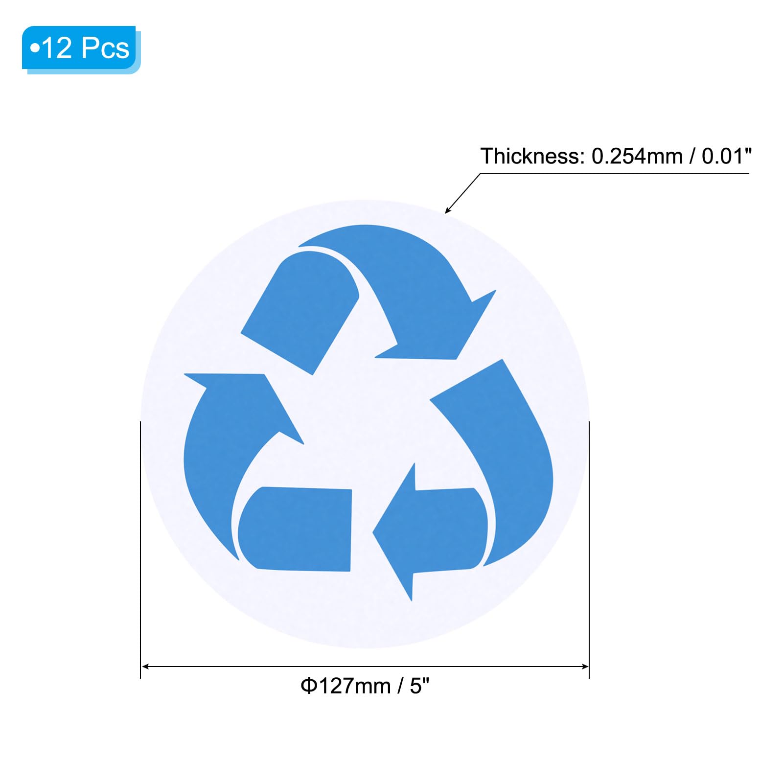 PATIKIL Recycle Sticker Bin Labels - Image 2