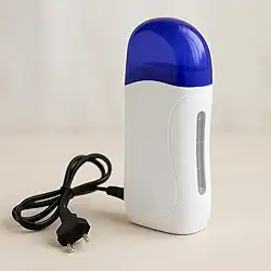 Aquecedor Aparelho Portatil Roll-on Depilação Em Cera Azul