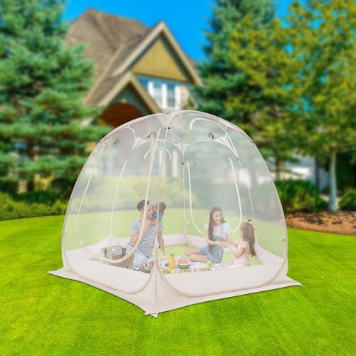 Carpa tipo Pop Up transparente para 4 personas miniatura 3