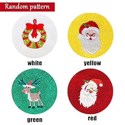 Weihnachtshandtücher 4er Pack Waschlappen Reine Baumwolle Handtücher Badezimmer Dekorative Geschirrtücher Set… – Bild 4