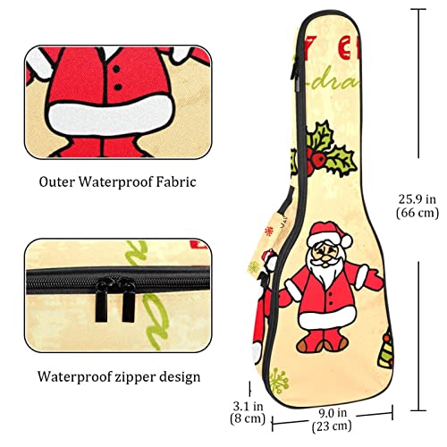 Housse pour ukulélé avec carte de Noël pour ukulélé soprano ténor Concert 68,4 cm Épaisseur 10 mm - Les Beatles, Paul McCartney, John Lennon, RIngo Starr, George Harrison Housse pour ukulélé avec carte de Noël pour ukulélé soprano ténor Concert 68,4 cm Épaisseur 10 mm – Image 5