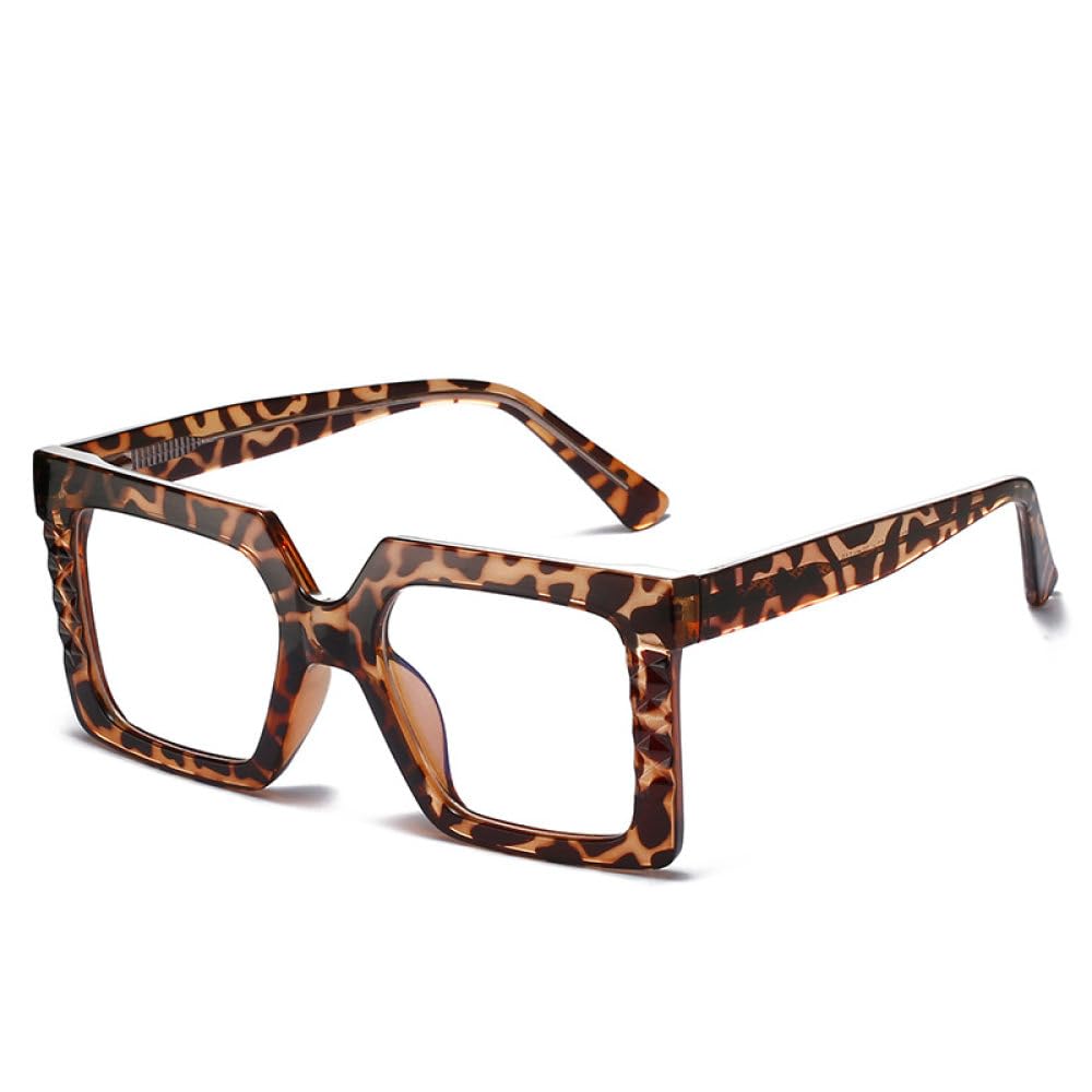 Gafas cuadradas a juego de colores UV400 Placa de desgaste Gafas con férula