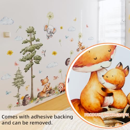 Vinilo Decorativo Animales y Plantas Bosque para Parede miniatura 6