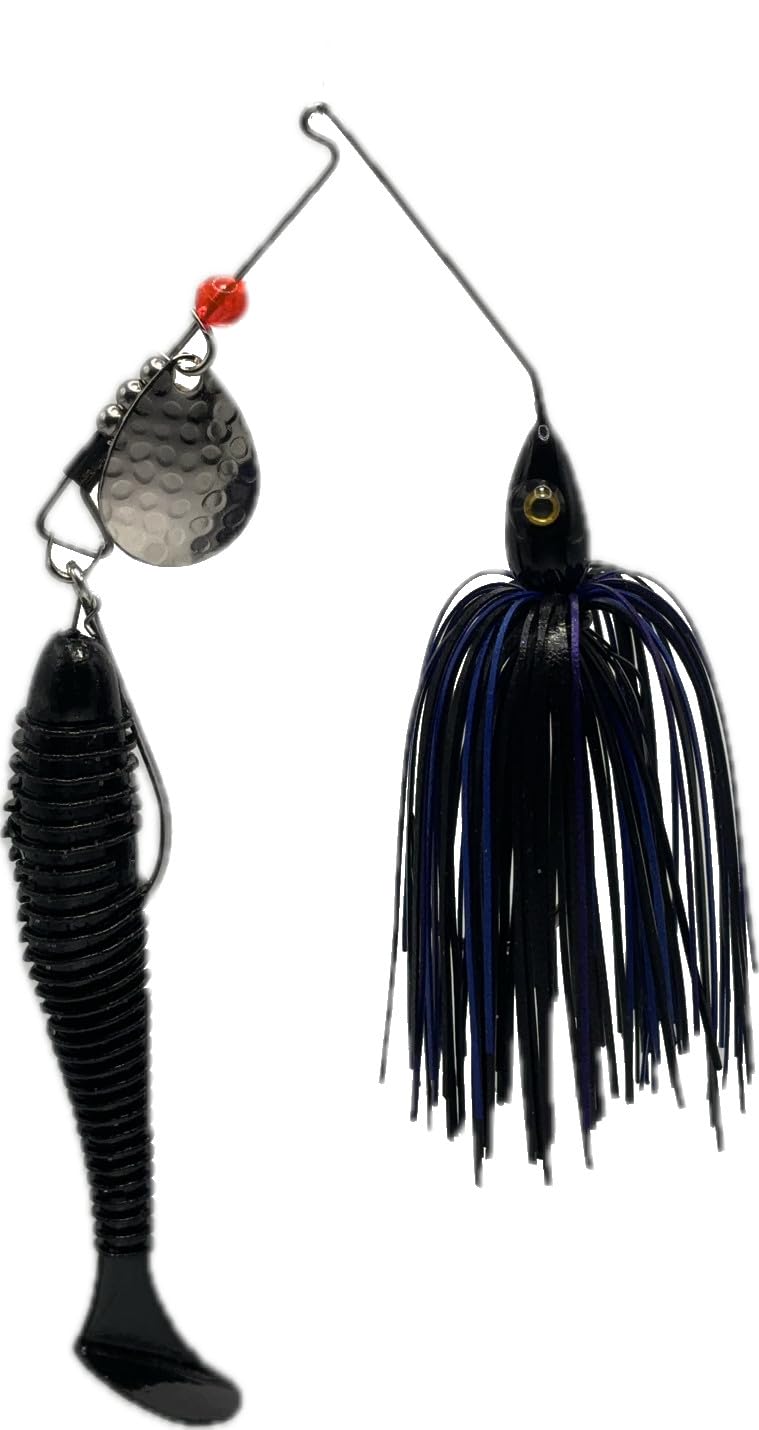 Predator Spinner Bait Swim Bait, Powder Coated Head, Silicone Skirt, premimum swimbait