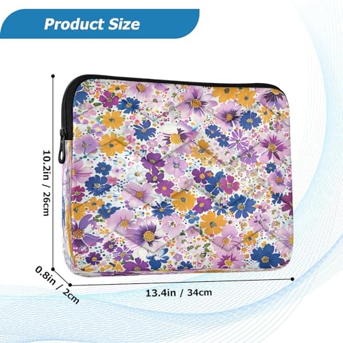 Funda para portátil 13-14 pulgadas impermeable flores coloridas miniatura 3