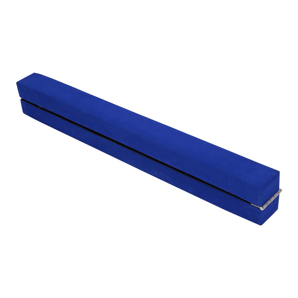 GOTOTOP Viga de gimnasia plegable de 220 cm, equilibrio plegable de gimnasia, barra de equilibrio para gimnasio y entrenamiento, azul