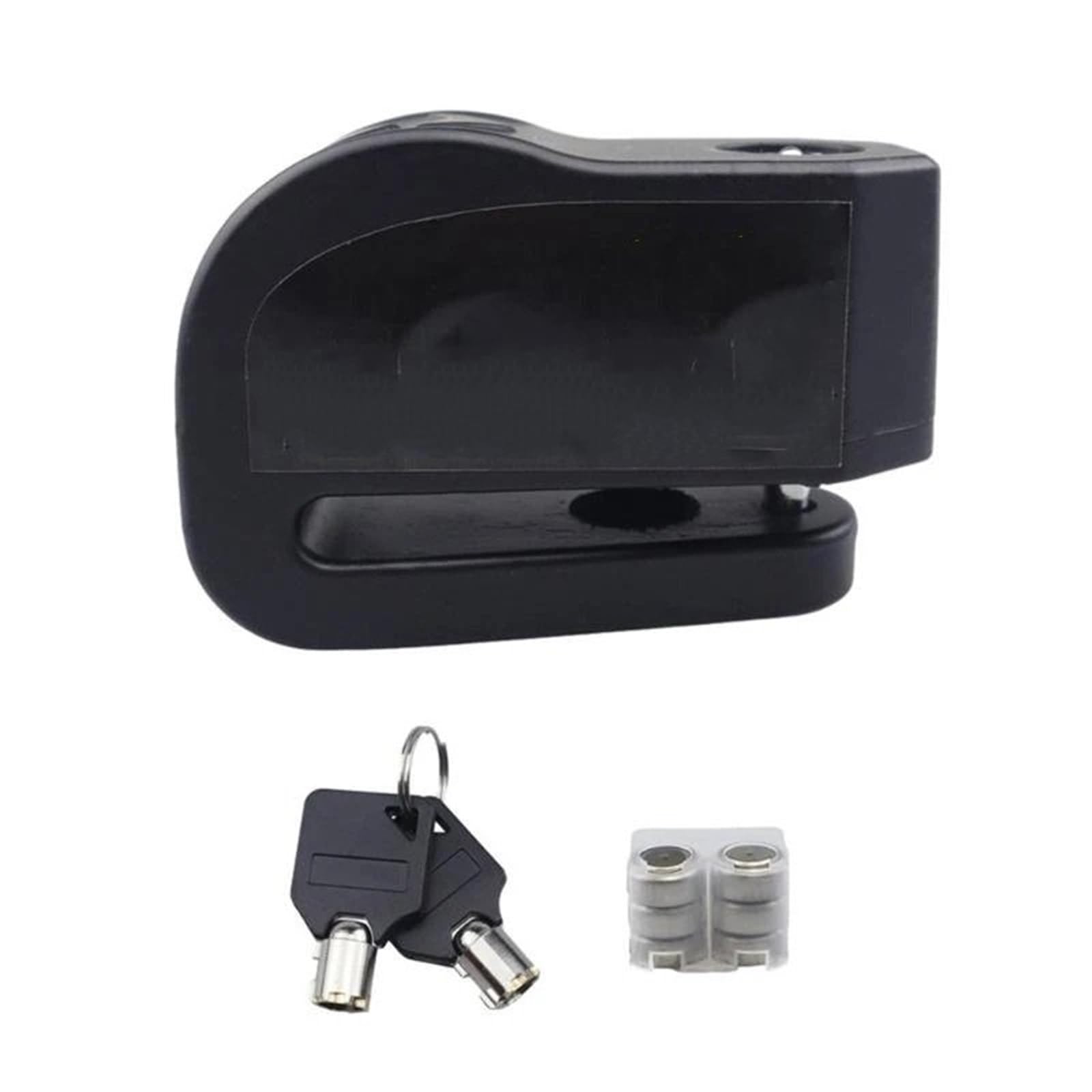 Puayqbvy Black Handlebar Lock Security Alarm Disc Brake Motorcycle Lock Vehicle Pad Anti-Theft