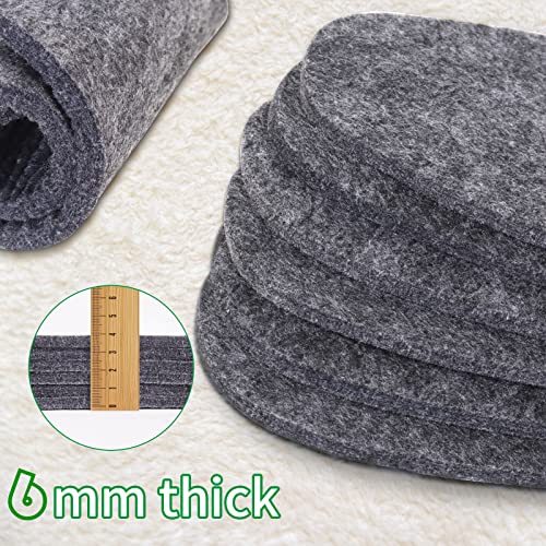 Plantillas de fieltro de lana cálidas para invierno miniatura 2