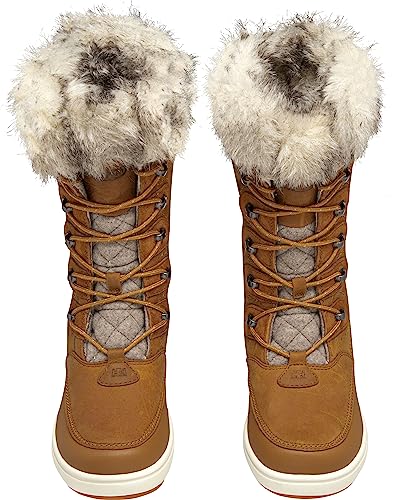 Image of Helly Hansen Womens Garibaldi VL Insulated Winter Boots | Insulated Waterproof Nubuck Leather, Faux Fur Lined, Eco Ortholite Comfort Footbed, Max-Grip Outsole