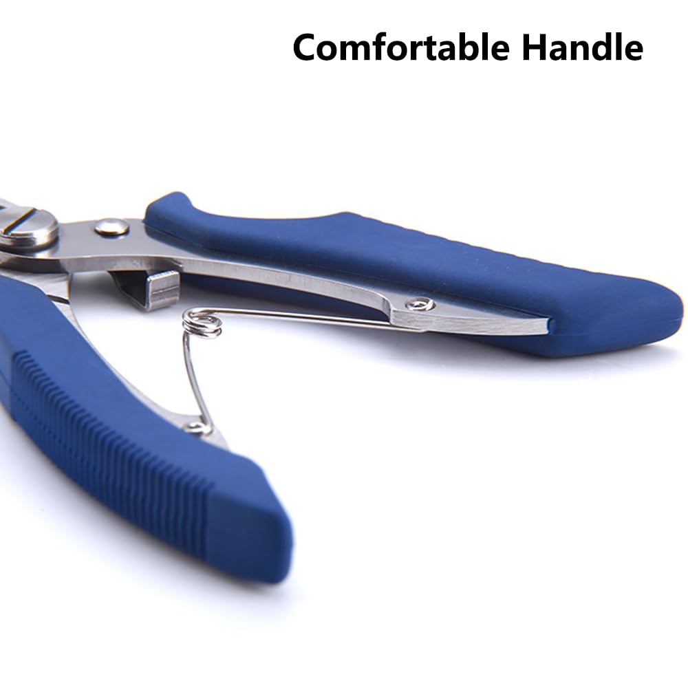 Fishing Multi Tool Fishing Line Cutter SagaSave Lightweight Fishing Plier With Split Ring, Fish Hook Remover, Fly Fishing Pliers With Braid Cutters, Sheath, Fishing Gear Gifts For Men (Black Fish Hook Remover-805166