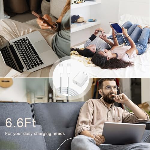 Cable Cargador Rápido USB C 6.6 Ft para iPad 10th Generation miniatura 6