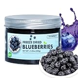 Premium Freeze-Dried Blueberries, Canned Instant Dehydrated Fruit, Gluten-Free No Sugar Added Whole Fruit For...
