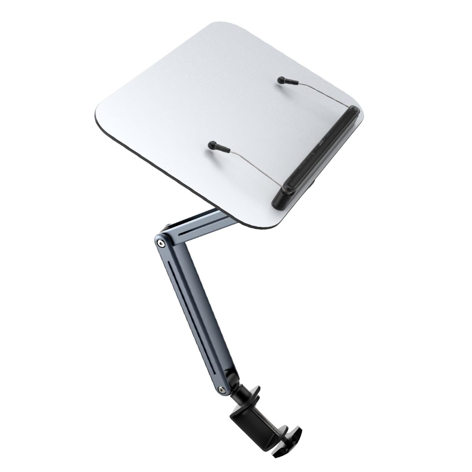 Maxtonser Computer Armrest Arm Mount,Height Adjustable and Rotatable Desk Stand Tablet Holder for Laptops and Tablets Book