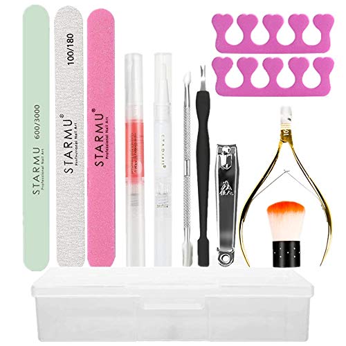 Professional Manicure Pedicure Kit Nail Skin Care Set Files and Buffers Foot Care Dead Skin Tools for Home, Travel, Salon, Woman and Men 12 in 1
