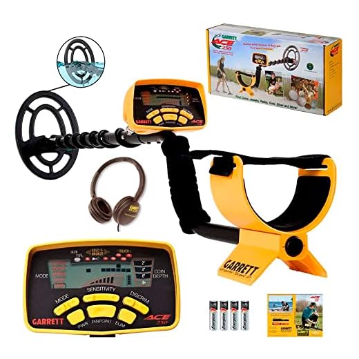 Garrett ACE 250 with Water-Proof Searchcoil and Headphones