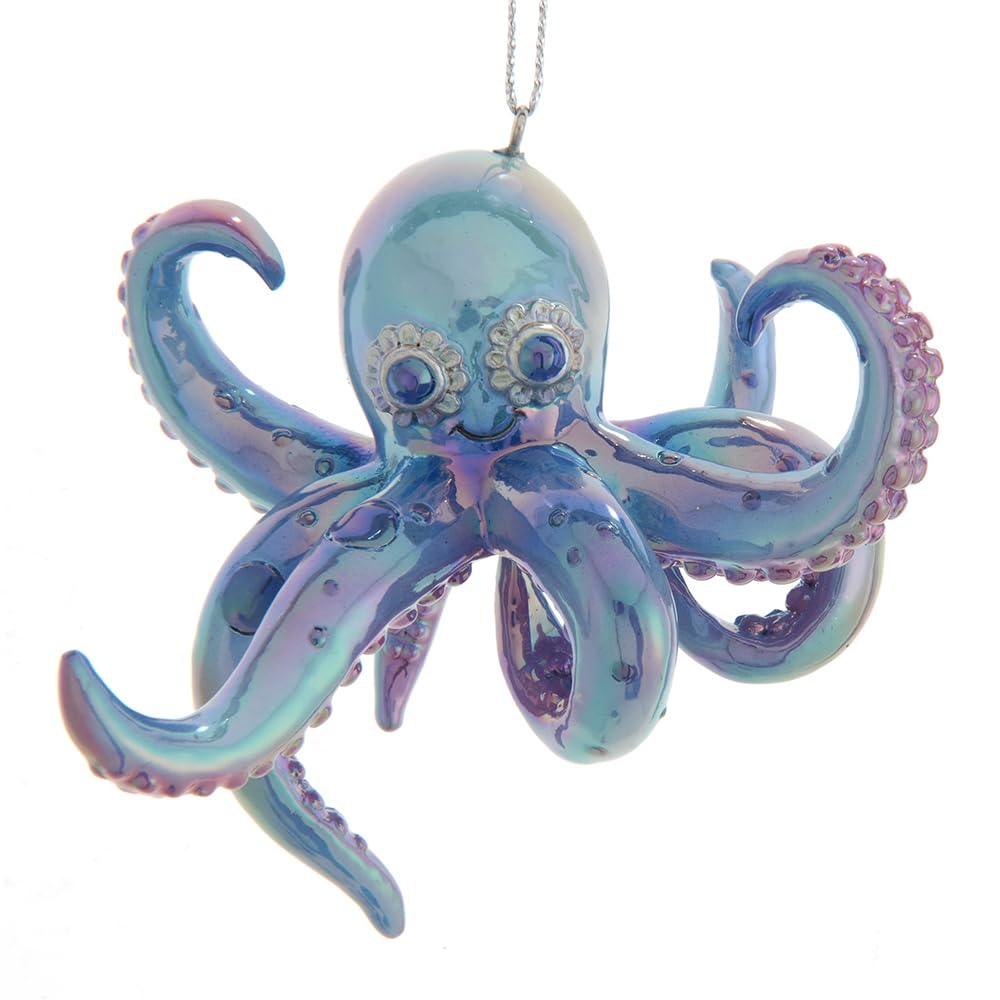 Kurt Adler Resin Colorful Octopus Ornament