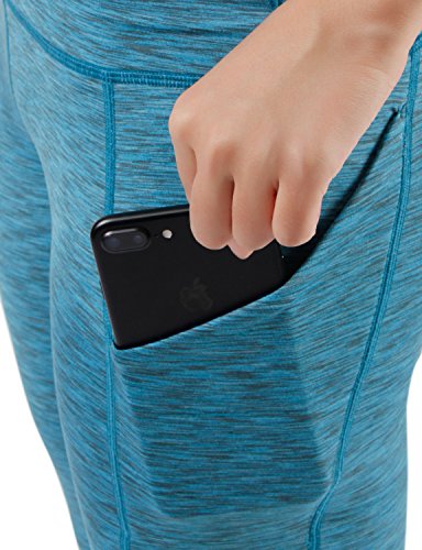 image for ODODOS High Waist Out Pocket Yoga Short Tummy Control Workout Running 