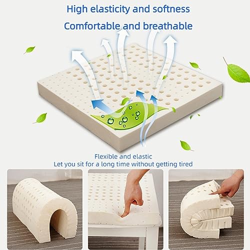 Cuscino ortopedico in lattice naturale per alleviare la sciatica, cuscino antidecubito per sedie da ufficio e panca, sollievo dal dolore, comfort e cuscino di supporto