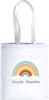 My Custom Style Shopper in polietilene 36x40 Manici 50#Scuola-Arcobaleno#