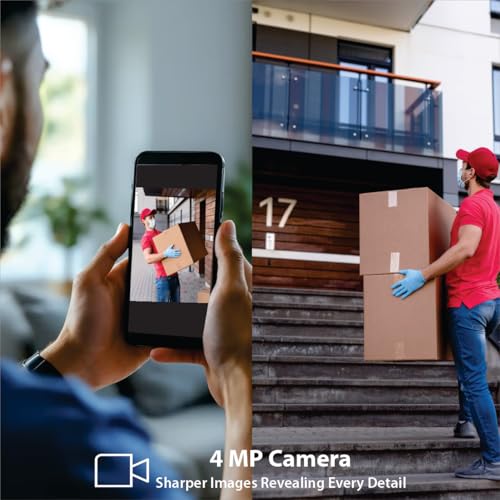 Image of CP PLUS 4MP Quad HD Wi-Fi CCTV Camera for Outdoor | 360 Pan & Tilt | Full-Color Night Vision | CTC Cyber Secure Tech | Smart Detection Suite | View & Talk | OK Google | Cloud Recording | CP-Z45Q