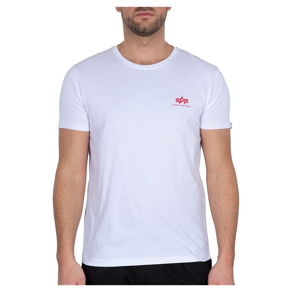 Alpha Industries Backprint T T-Shirt for Men White/Red
