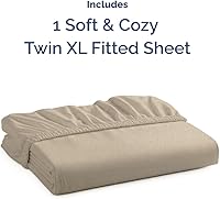 Vista 702 de King Fitted Bed Sheet - Bottom Single Fitted Sheet Only - Ultra-Soft Hotel Luxury Bedding w/ 8-16 Inch Deep Pockets - Breathable, Cooling & Wrinkle