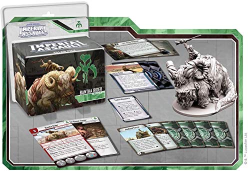 Image of Star Wars Imperial Assault Board Game Bantha Rider VILLAIN PACK - Epic Sci-Fi Miniatures Strategy Game for Kids and Adults, Ages 14+, 1-5 Players, 1-2 Hour Playtime, Made by Fantasy Flight Games