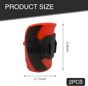 2 PCS Motorcycle Front Shock Absorber Oil Seal Cleaner Tool, 2.16 x 2.16 x 2.59 Inverted Front Fork Mud Scraper, ABS Plastic Repair Parts, Universal for Motorcycle Off-road Vehicle (Black)