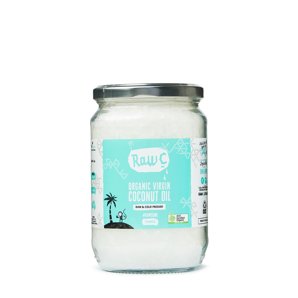 Raw C Organic Virgin Coconut Oil 700 ml - 700 ml
