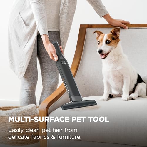 Image of Shark WANDVAC Cordless Hand Vac, Lightweight, Versatile and Portable at 1.4 lbs., Powerful Suction for Pet Hair, Charging Dock, One-Touch Empty for Car & Home, Duster Crevice Tool, Black, WV201BK