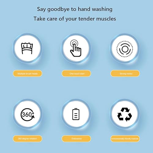 Miniatura 8 de Cepillo eléctrico de limpieza gris-60-22