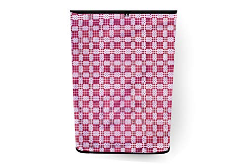 Image of Stylista Washing Machine Cover Compatible for Samsung 7.0 Kg Fully-Automatic Top Loading WA70N4420BS /TL Checkered Magenta