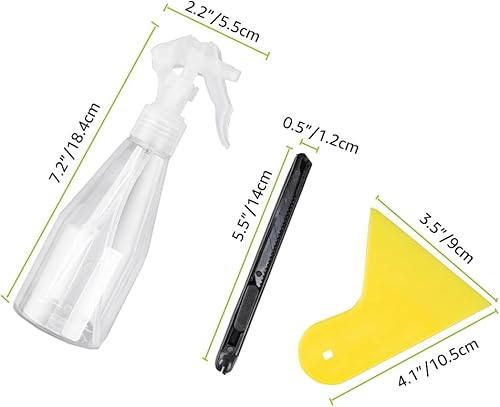 Miniatura 5 de Niviy Película de privacidad grabada para ventana, vidrio esmerilado, adherencia estática, no adhesiva, para oficina en casa, color blanco (23.6 x