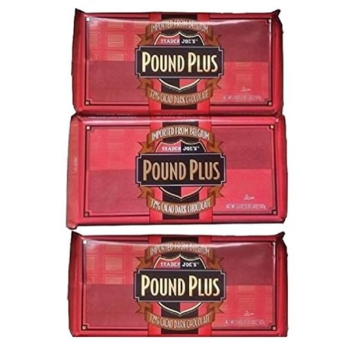 Trader Joes 72% CACAO Dark Chocolate Huge Pound Plus Candy Bars 3 Pack No Artificial Flavors No Preservatives