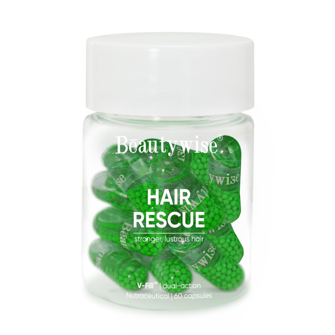 Hair Rescue |Biotin & Keratin | Hair Aminos, Vitamins, DHT Blocker for Hairfall Control & Growth |Shine, Anti Hair Fall & Breakage supplement (6 capsules)