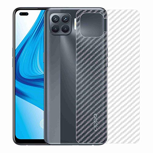 Image of Compatible with Oppo F17 Pro Back Screen Protective Film Carbon Fiber Skin Transparent Screen Guard Sticker