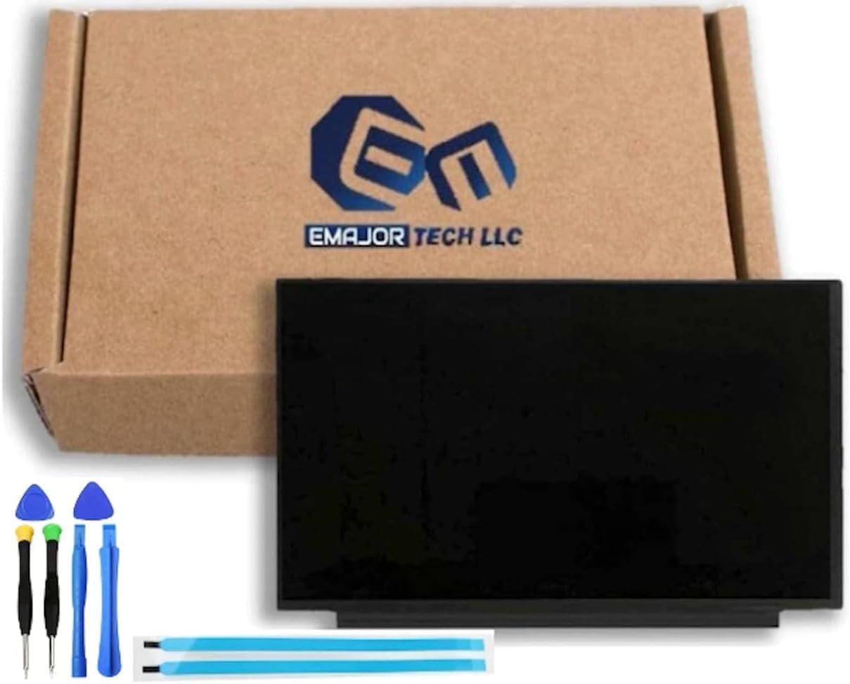 EM EMAJOR TECH New Screen Replacement for HP Laptop 15-DY5023ST 8J0Z6UA 1920X1080 FHD Non-Touch LCD LED Display with Set Tape and Tools