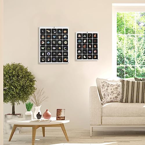 HIIMIEI Clear Acrylic Pin Collection Display Organizer, Dust-Free Table Top & Wall Pin Display Holder Board for Enamel Pin, Jewelry Pins, Pin Gift, Pin Enthusiast (9x11, 20 Grids)4