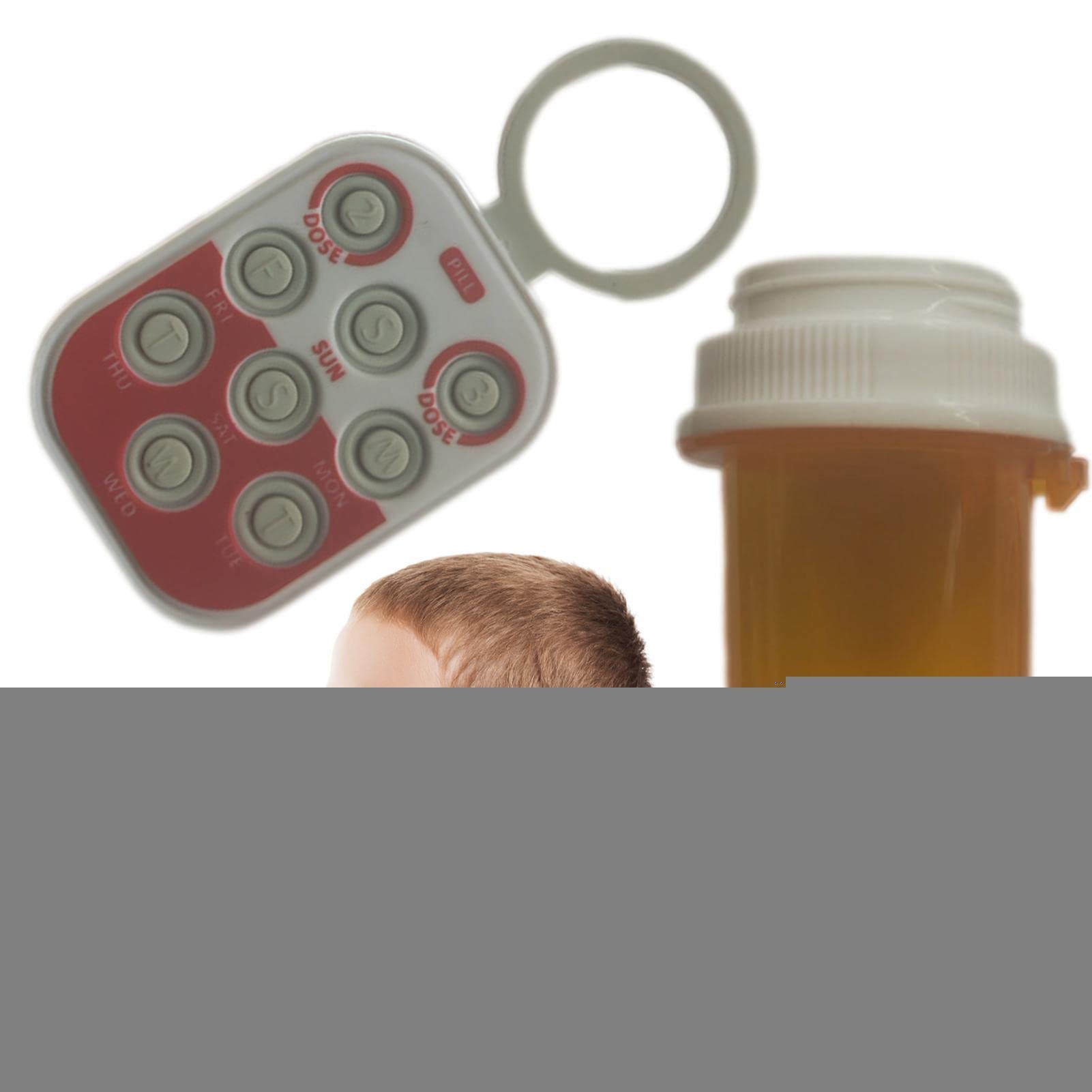 Pill Popper, Reusable Medication Reminder Tracker for Feed Pill, Aid Medication Dose Tracker Button Recording Tracker Fits Most Bottles for Elderly