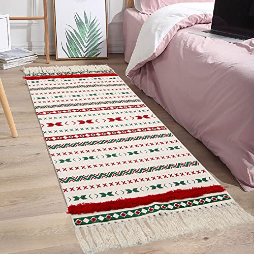 HiiARug Weihnachtsteppich aus gewebter Baumwolle Cover