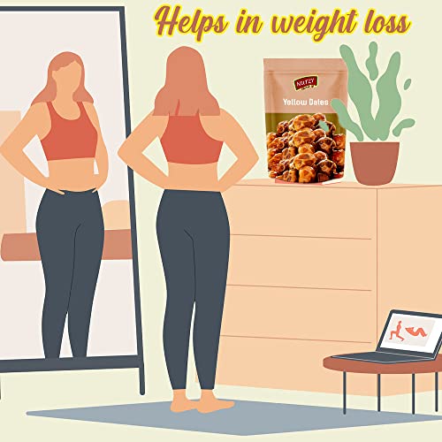 Image of Nutzy Premium Dates (Yellow Dates / Peela Khajoor, 200g)