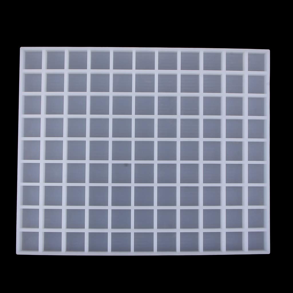 99 Gitter Platz Silikon Backform Schokoladenform für Handgemachte Zucker Fondant Kuchen Schokolade usw