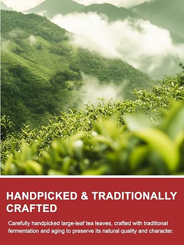 Image of TeeLux Emperor Pu-erh Tea Loose Leaf, Yunnan Fermented Dark Tea, 16oz