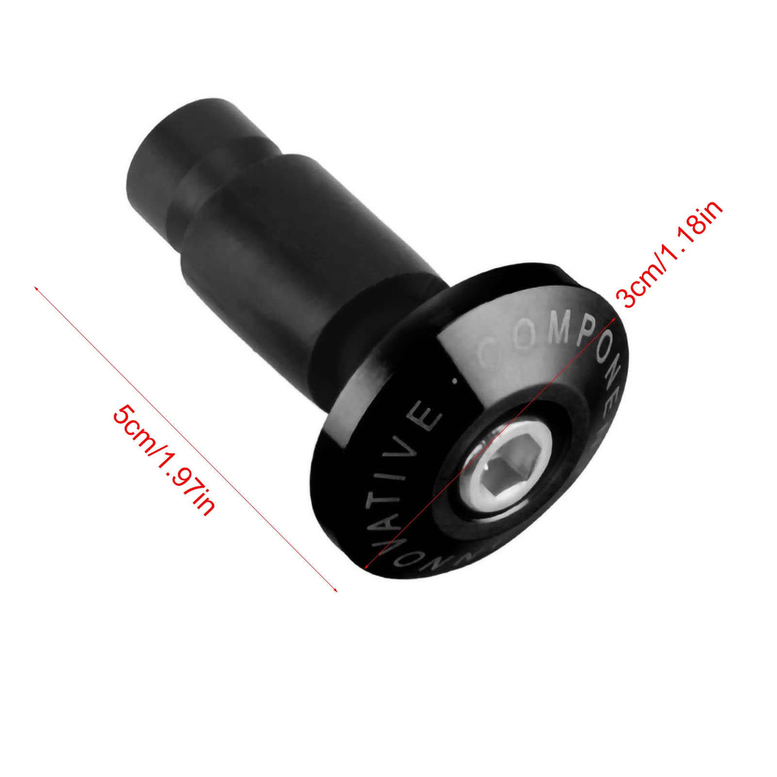 Tappi scorrevoli KIMISS Universal 1Pair per barre per moto per la maggior parte delle motociclette con manubrio diametro 22 mm (7/8 pollici). (Nero)